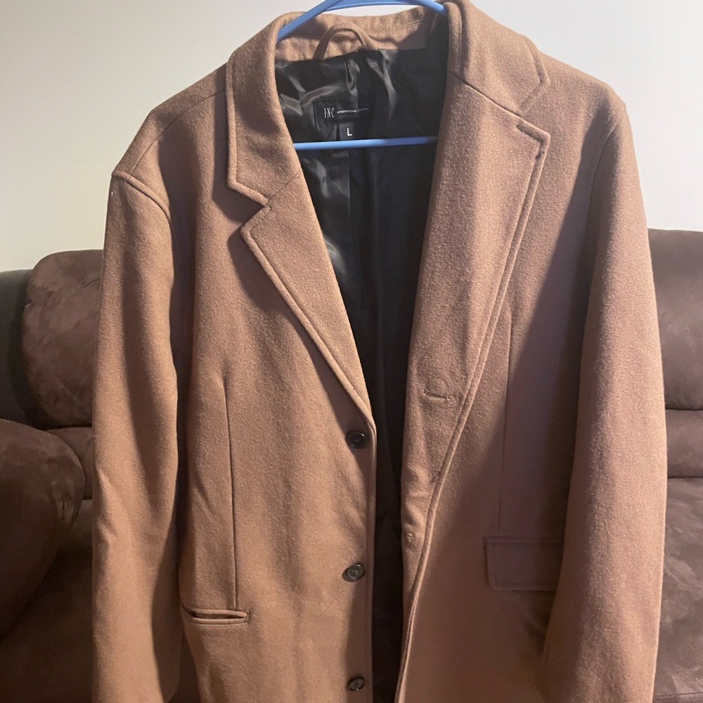 Brown Tan inc pea coat size large